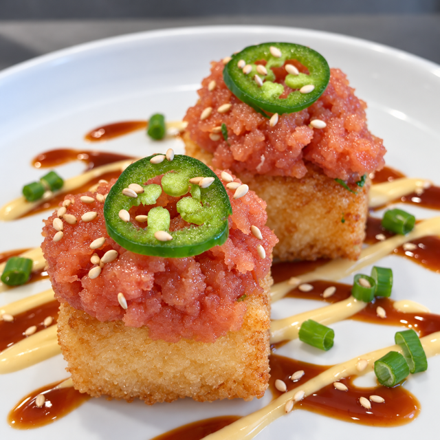 Crispy Rice Spicy Tuna.