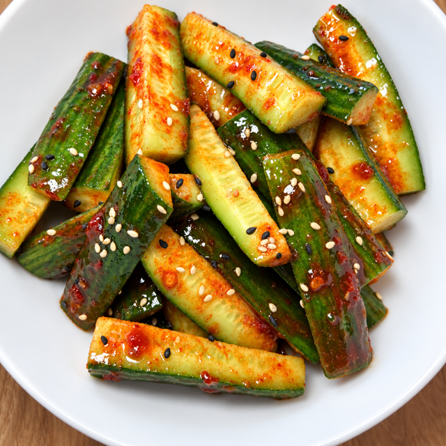 Sweet/Spicy Cucumber.