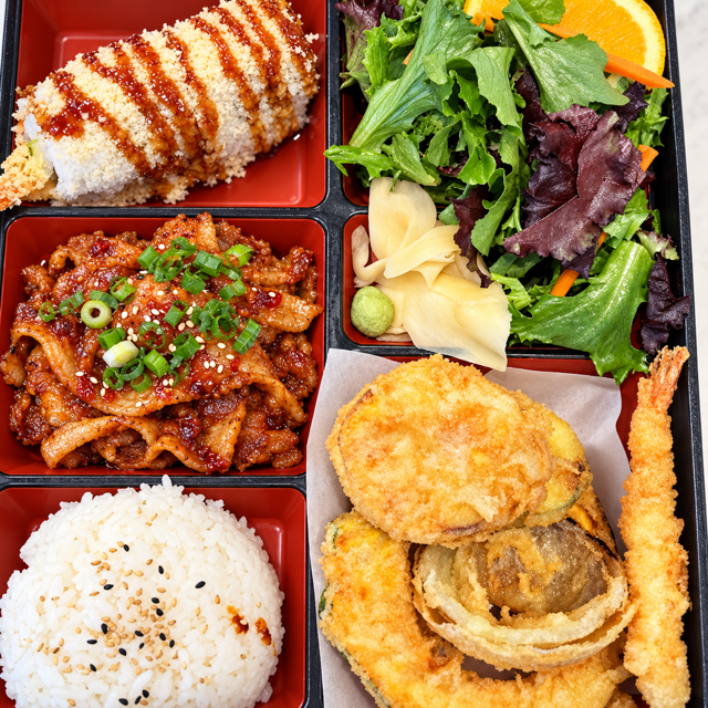 Spicy Pork Bento.