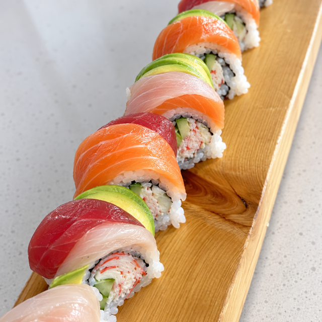 ½ Rainbow Roll.