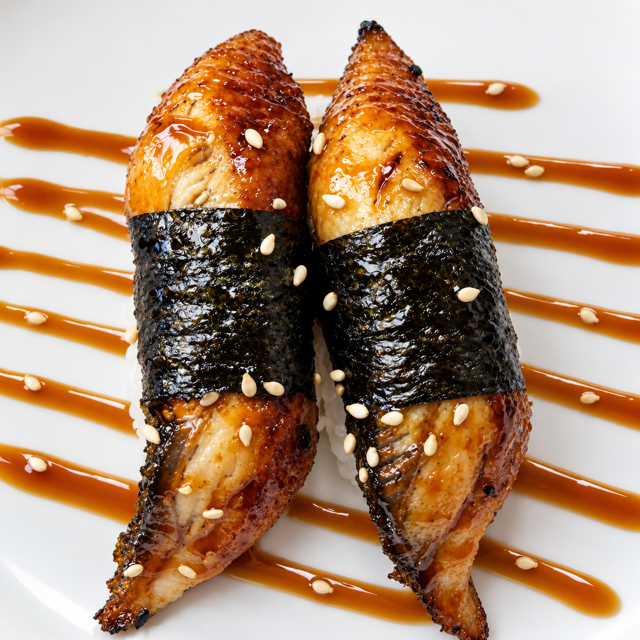 Unagi Nigiri Sushi.