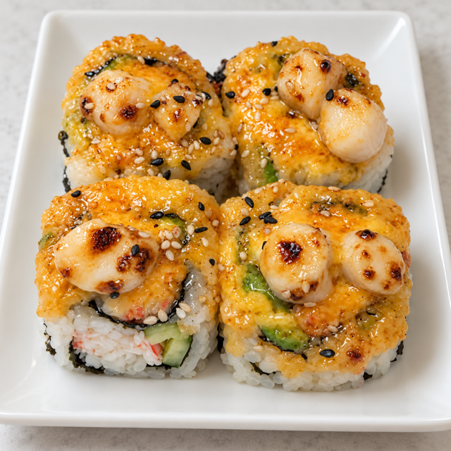 ½ Baked Scallop Roll.
