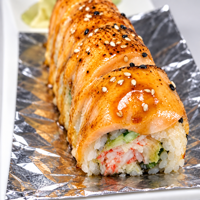 Baked Salmon Full Roll.
