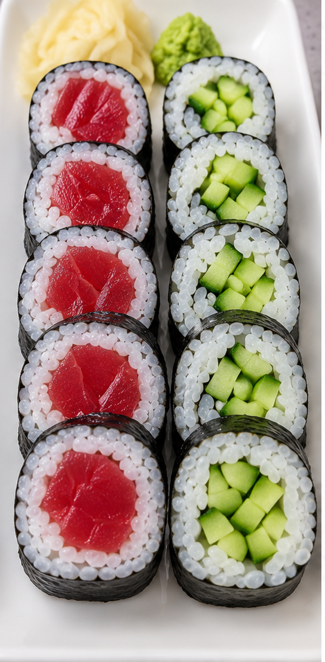 ½ Tuna & Cucumber Roll.