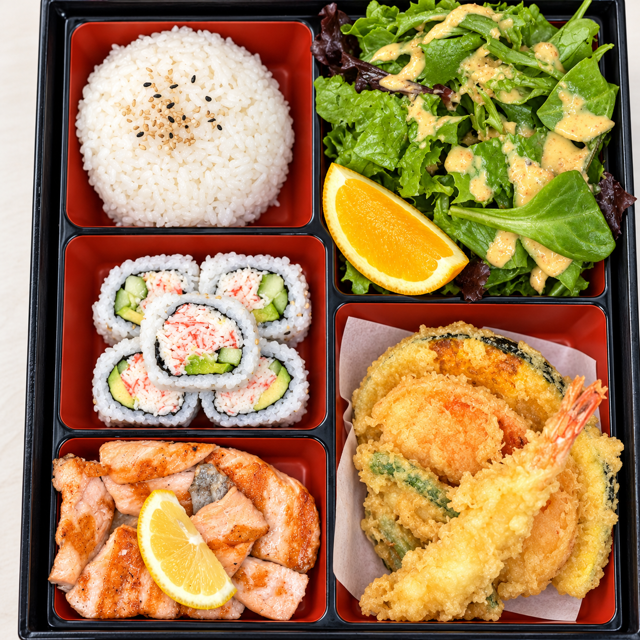 Salmon Bento.