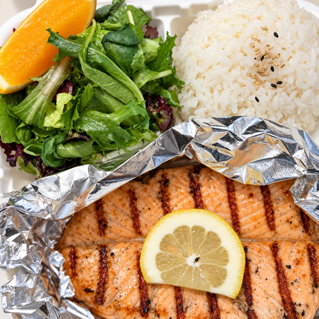 Grilled Salmon Plate.
