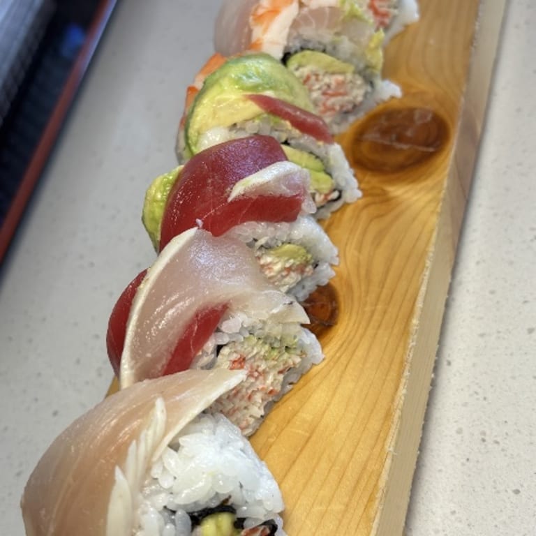 Delicious Rainbow Roll at Our Japanese Restaurant