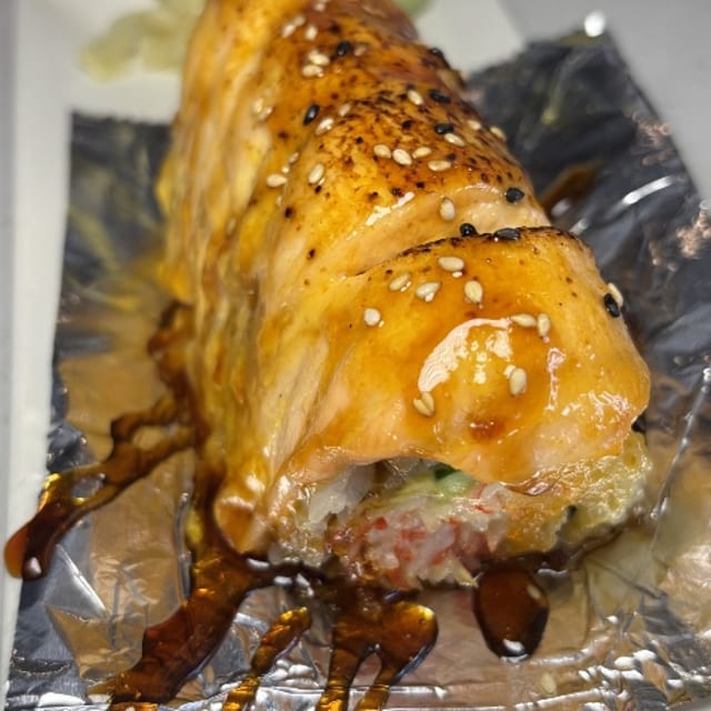 Baked Salmon Roll.
