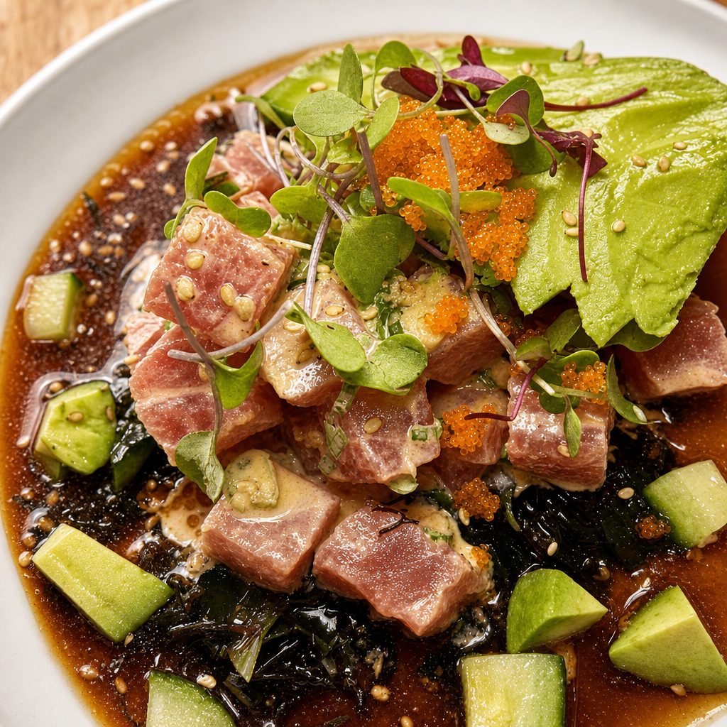 Poke Tuna Appetizer.