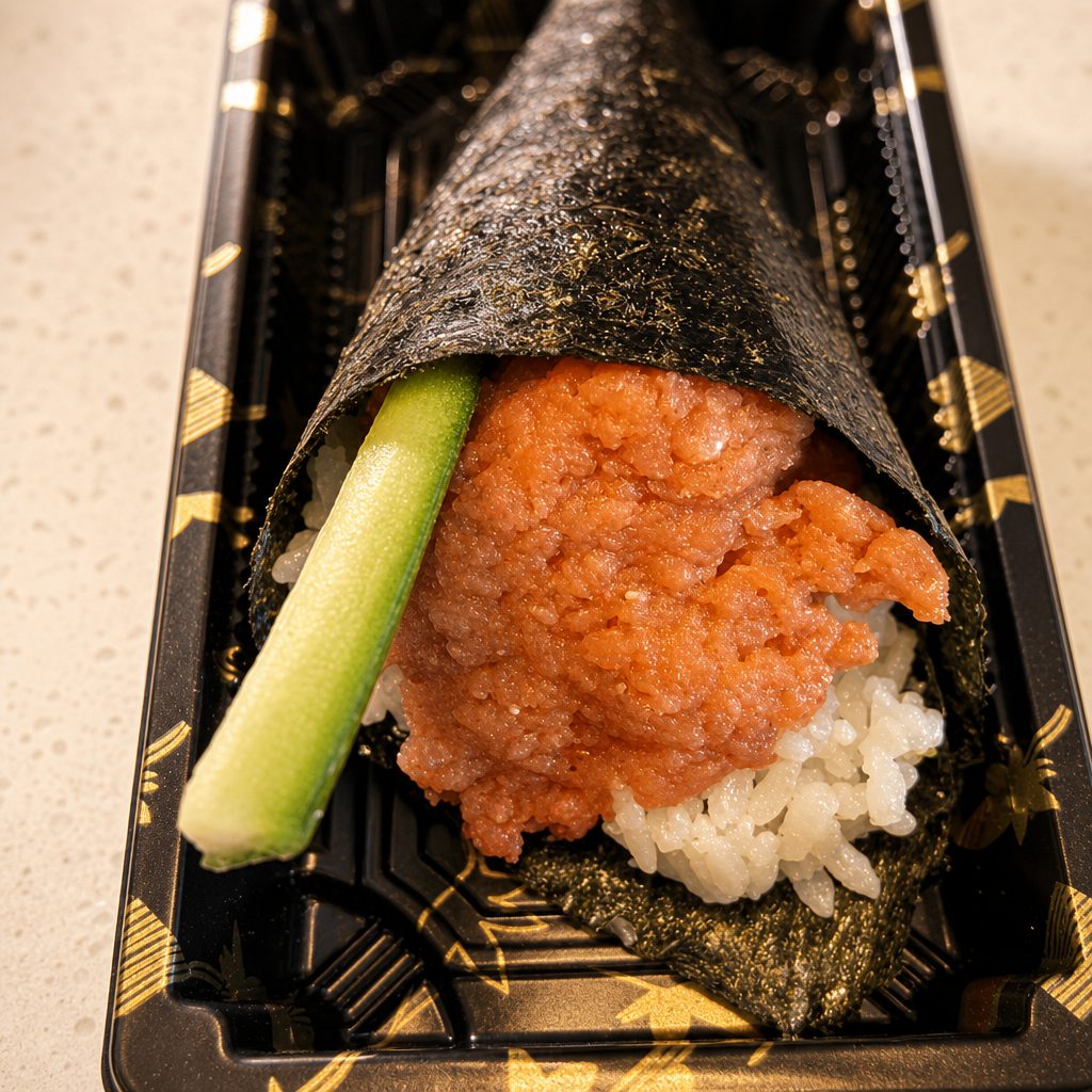 Spicy Tuna Hand Roll.