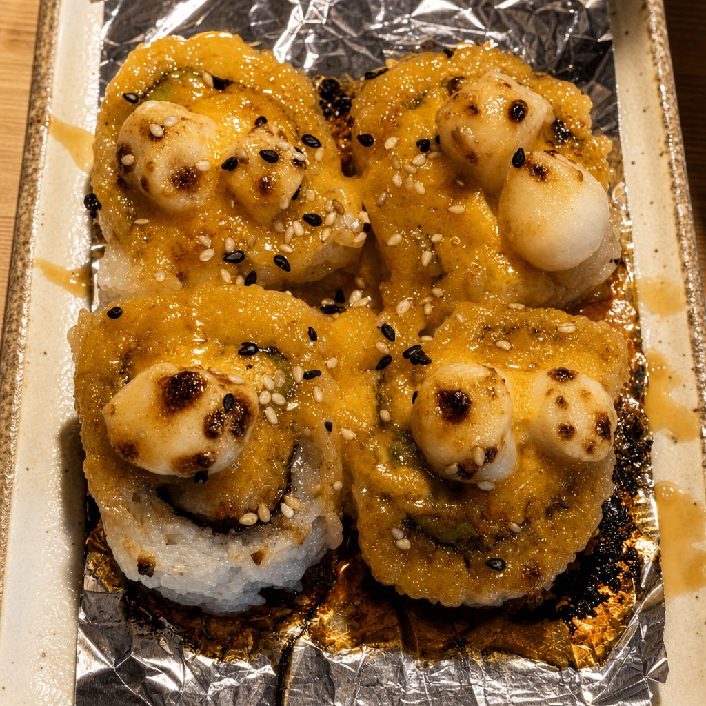 Baked Scallop Roll.