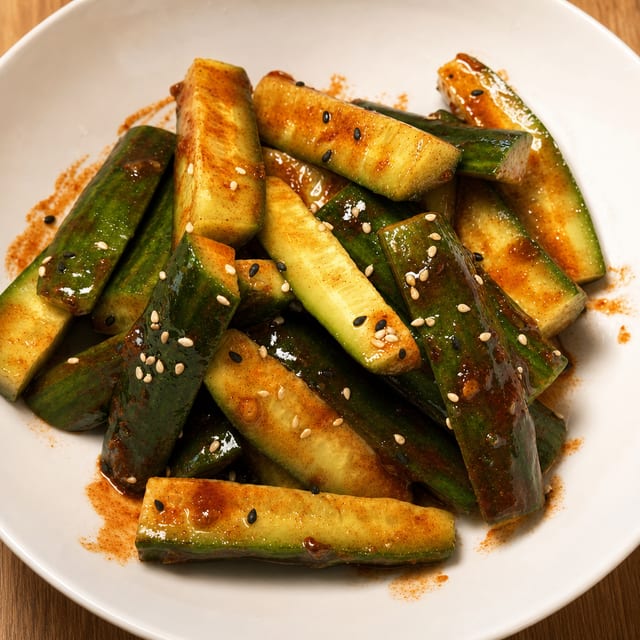 Sweet/Spicy Cucumber.